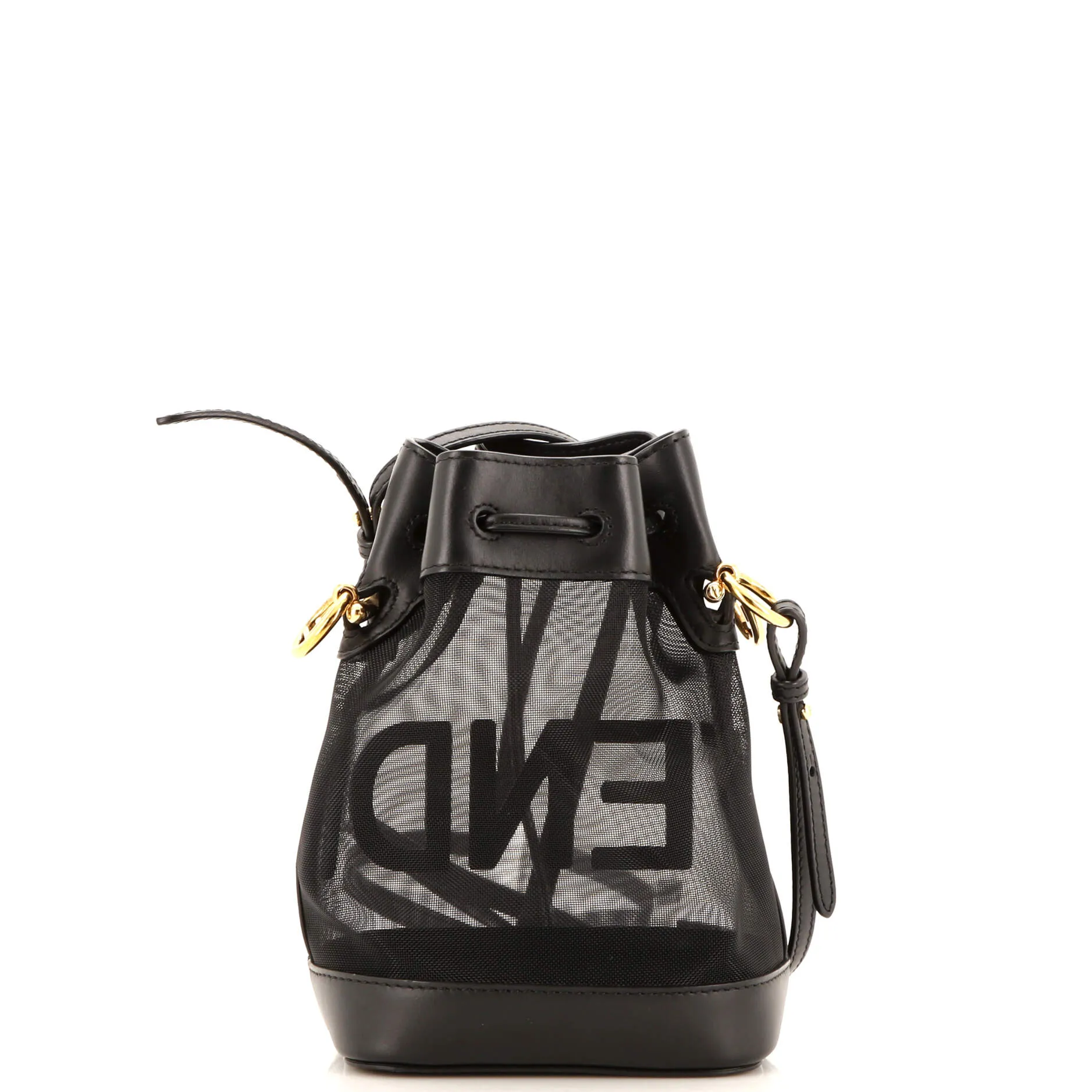 Mon Tresor Bucket Bag Mesh and Leather Mini