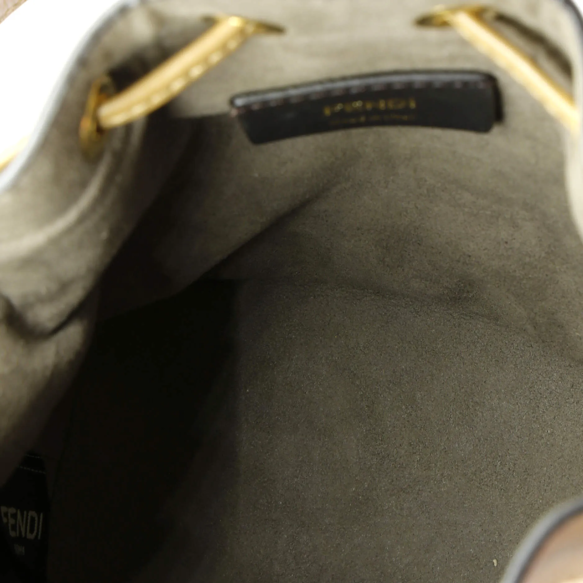 Mon Tresor Bucket Bag Zucca Wool with Leather Mini