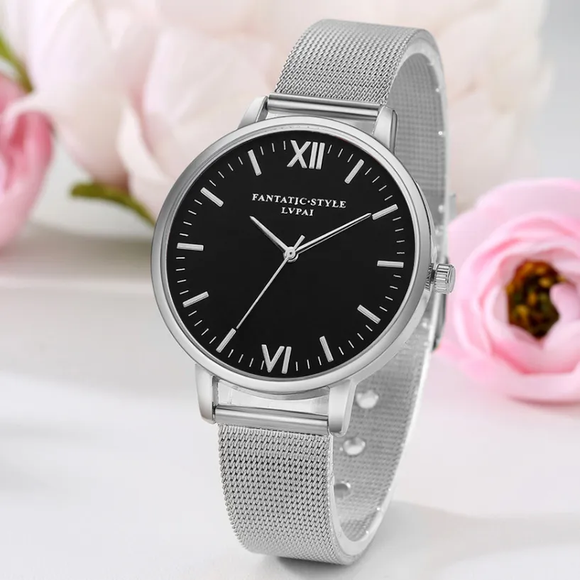 Most Luxurious Black and Mesh Band Watch for Woman