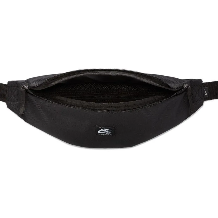 Nike SB Heritage Skate Hip Pack Bag Black White
