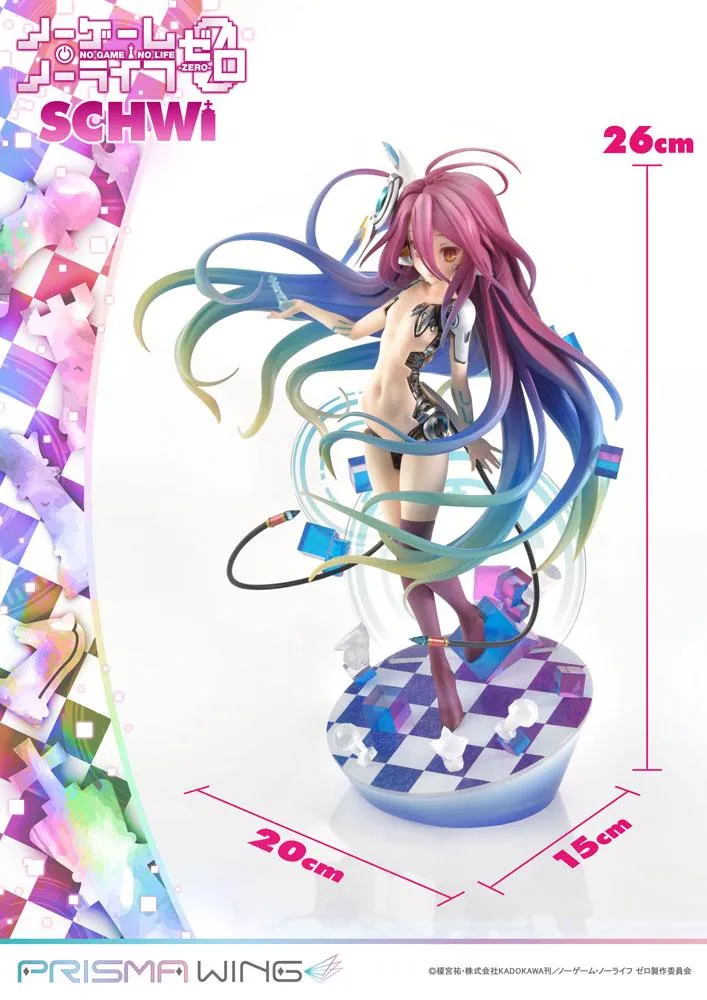 No Game No Life Prisma Wing PVC Statue 1/7 Schwi 26 Cm