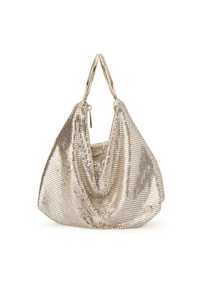 OLGA BERG - Shar Mesh Convertible Bag Gold