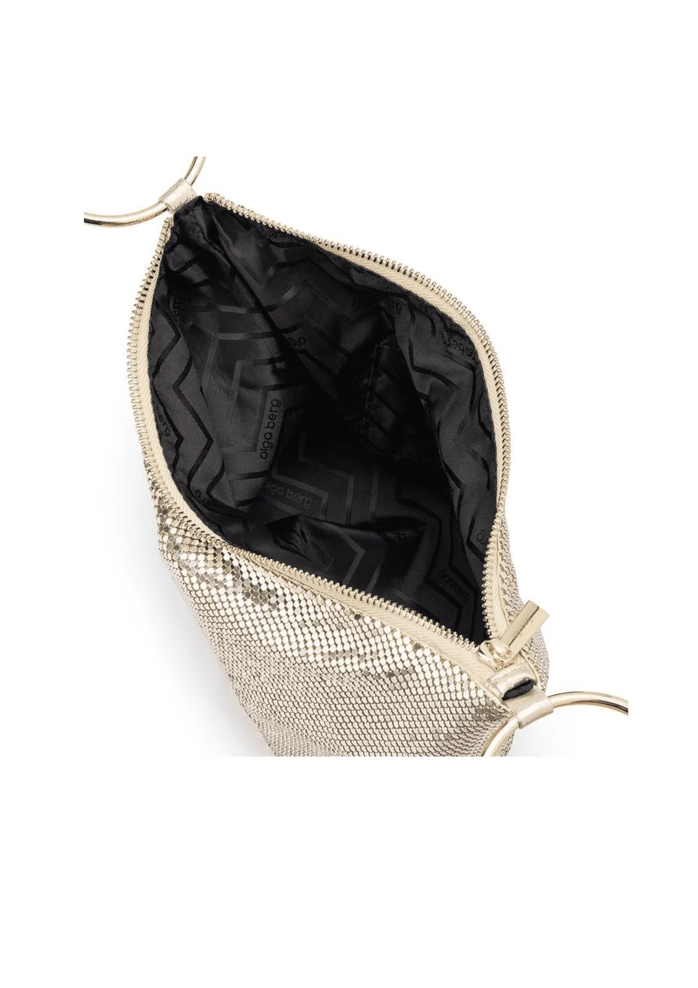 OLGA BERG - Shar Mesh Convertible Bag Gold
