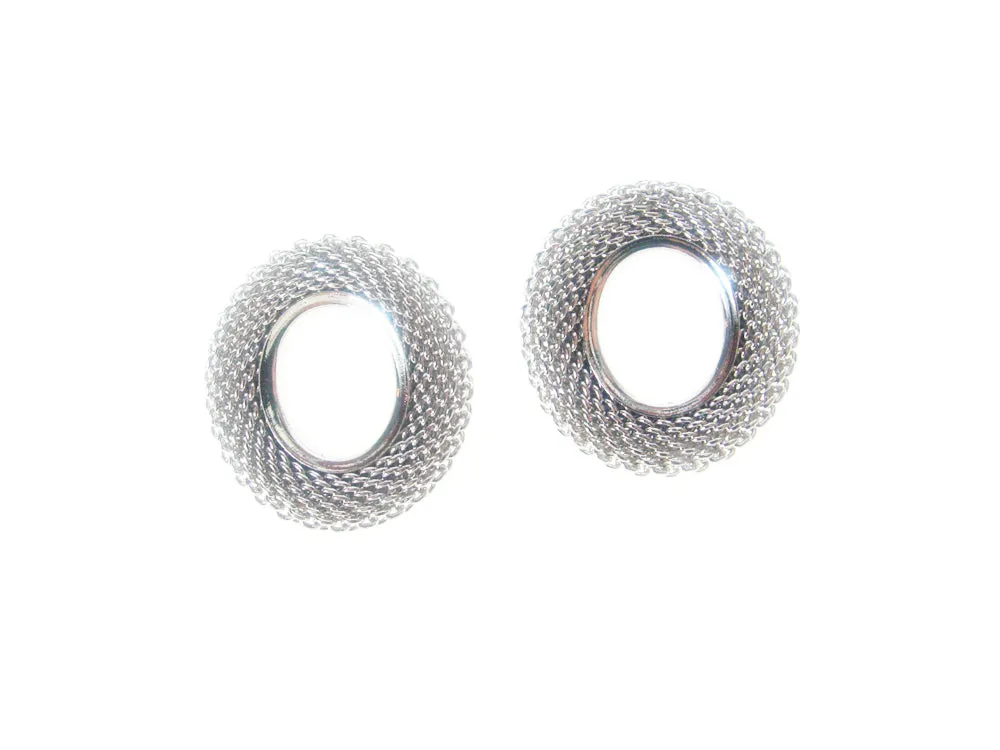 Oval  Mesh Earrings