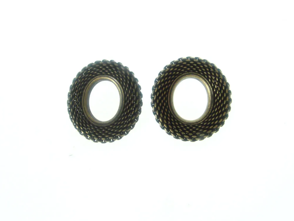 Oval  Mesh Earrings
