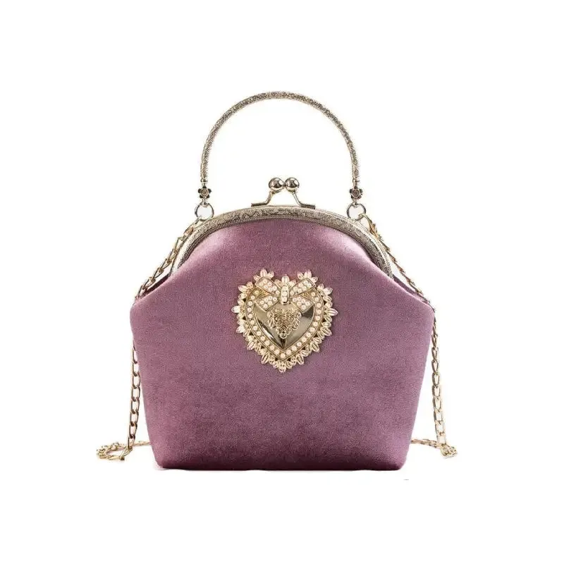 Pearl Heart Design Handbag