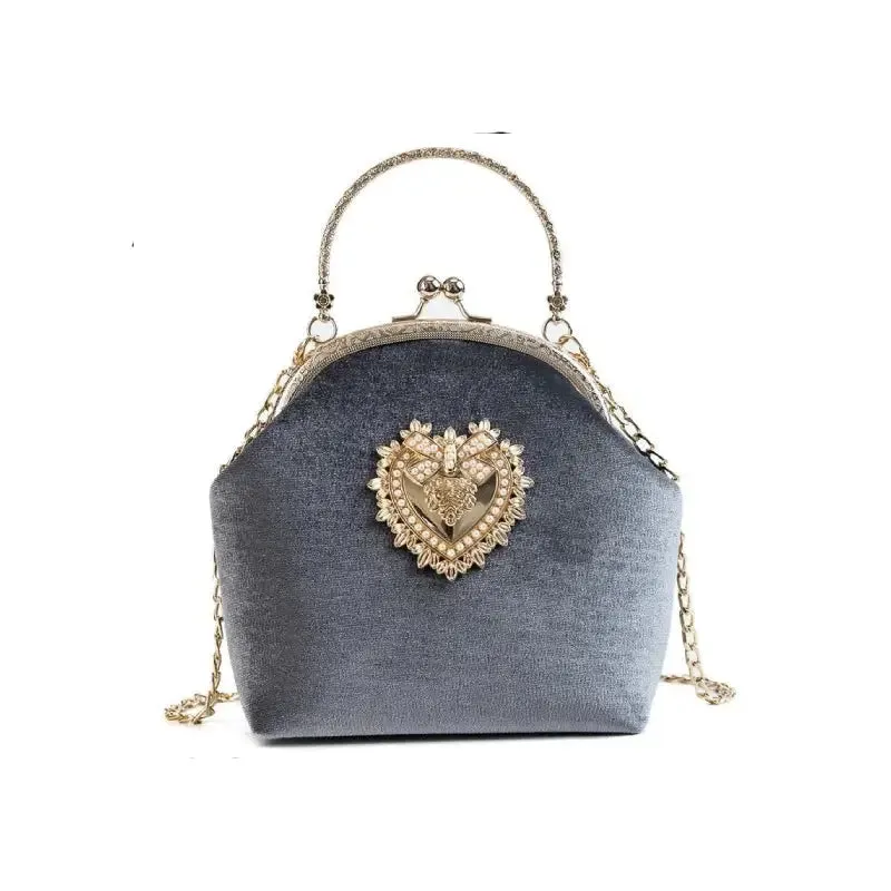 Pearl Heart Design Handbag