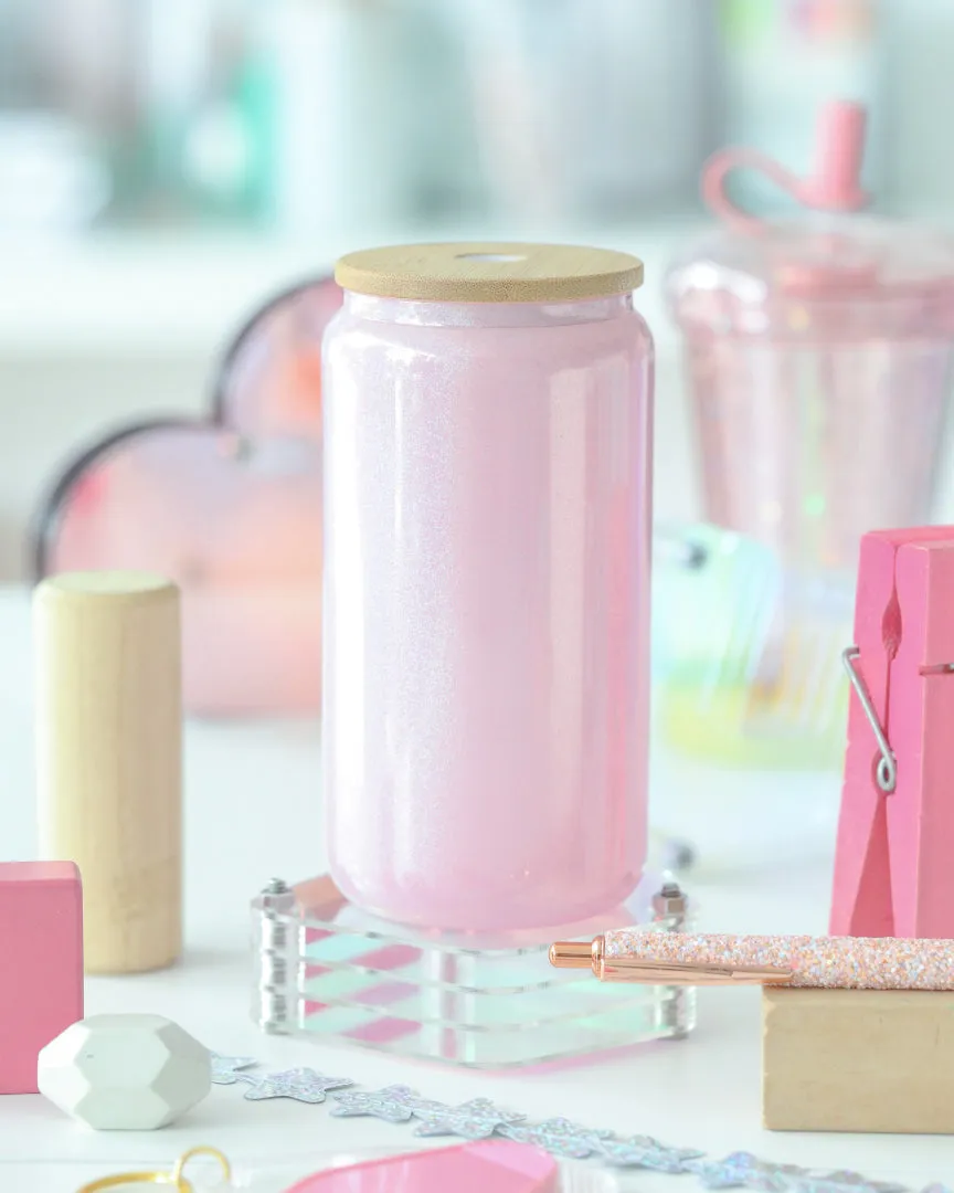 Pearlescent Soda Glass Can 16oz.