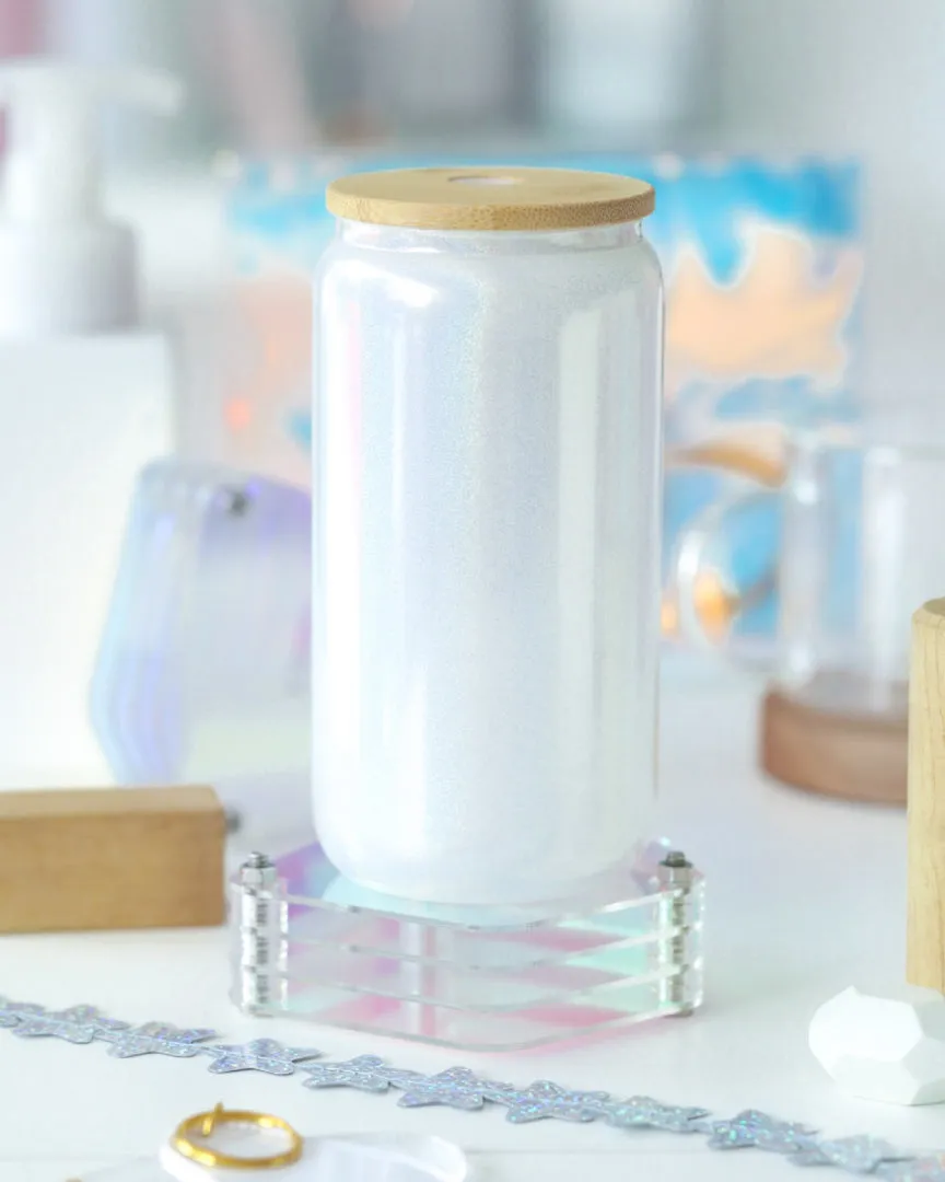Pearlescent Soda Glass Can 16oz.