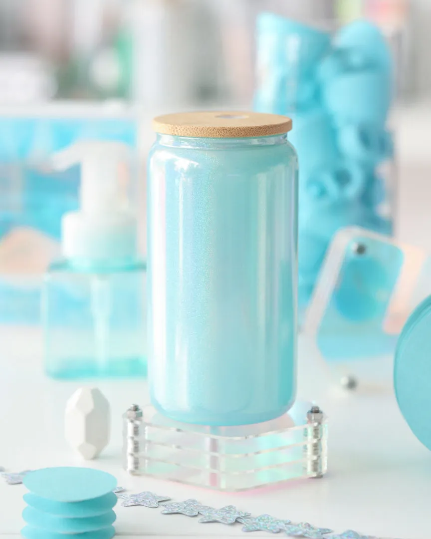 Pearlescent Soda Glass Can 16oz.