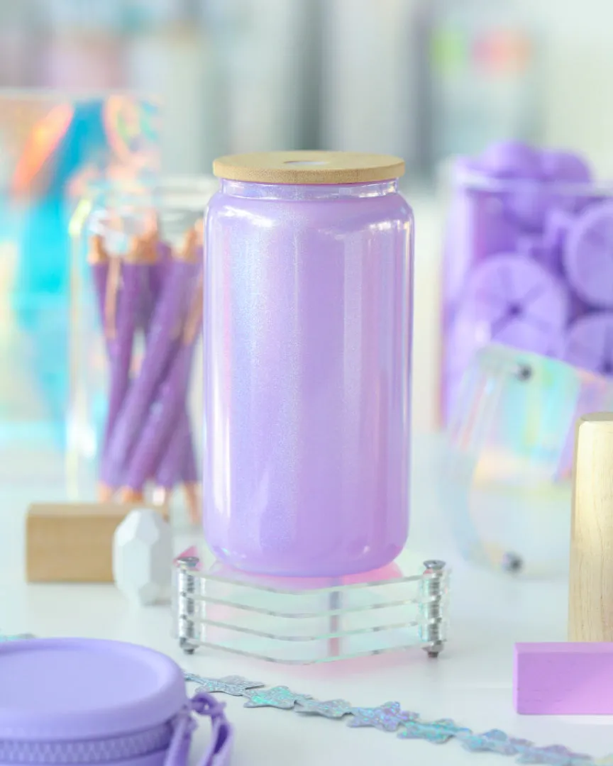 Pearlescent Soda Glass Can 16oz.
