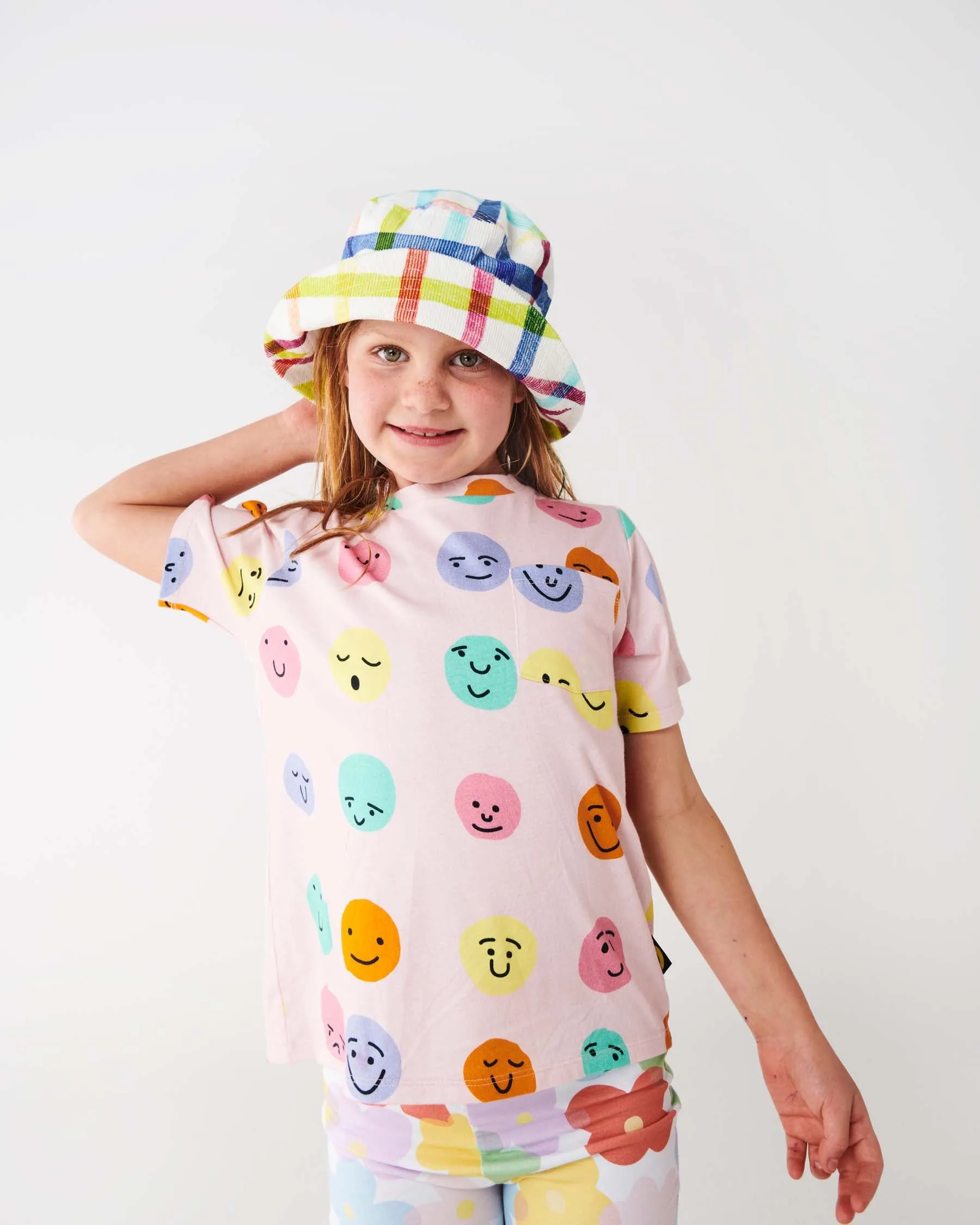 Picnic Check Corduroy Bucket Hat
