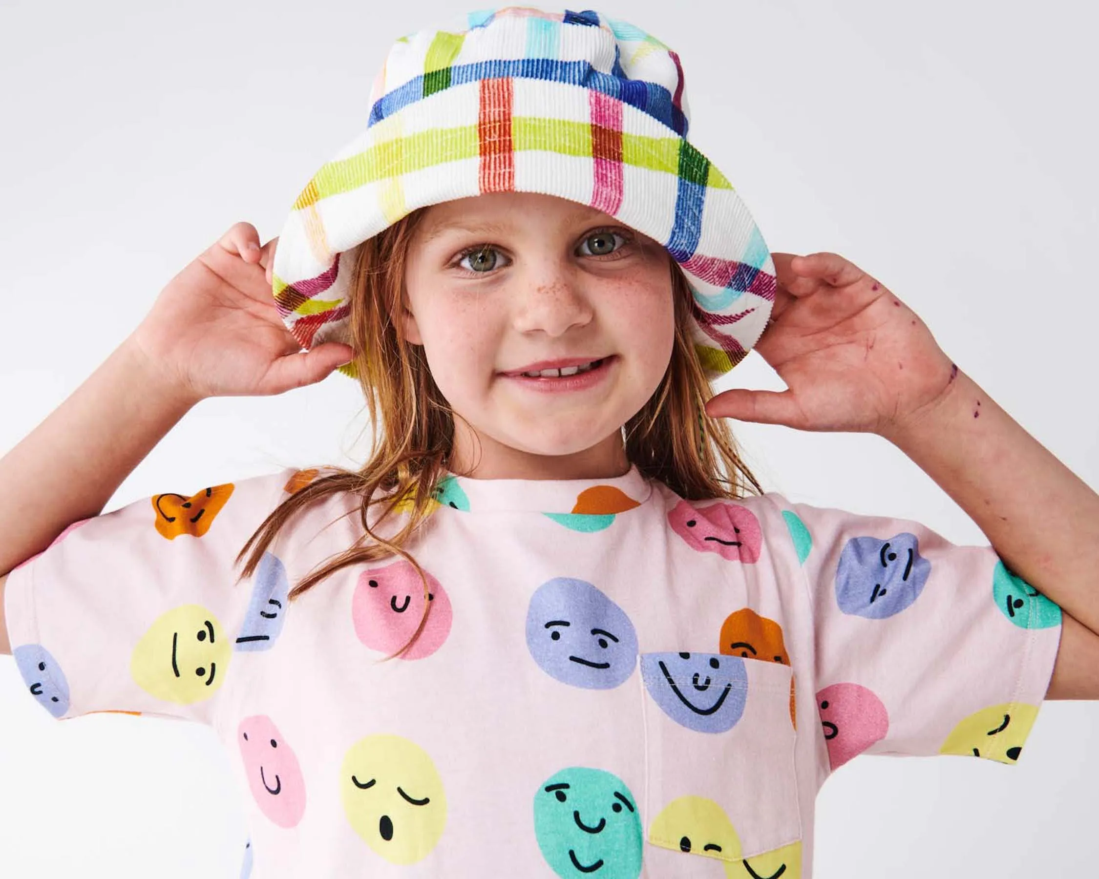 Picnic Check Corduroy Bucket Hat