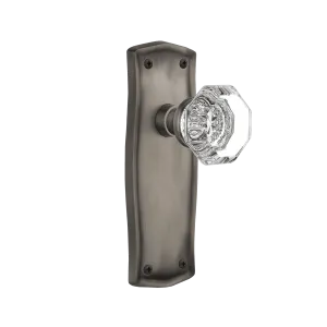 Prairie Long Plate with Waldorf Knob in Antique Pewter