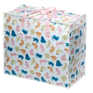 Puckator Cat's Life Zip Up Laundry Storage Bag