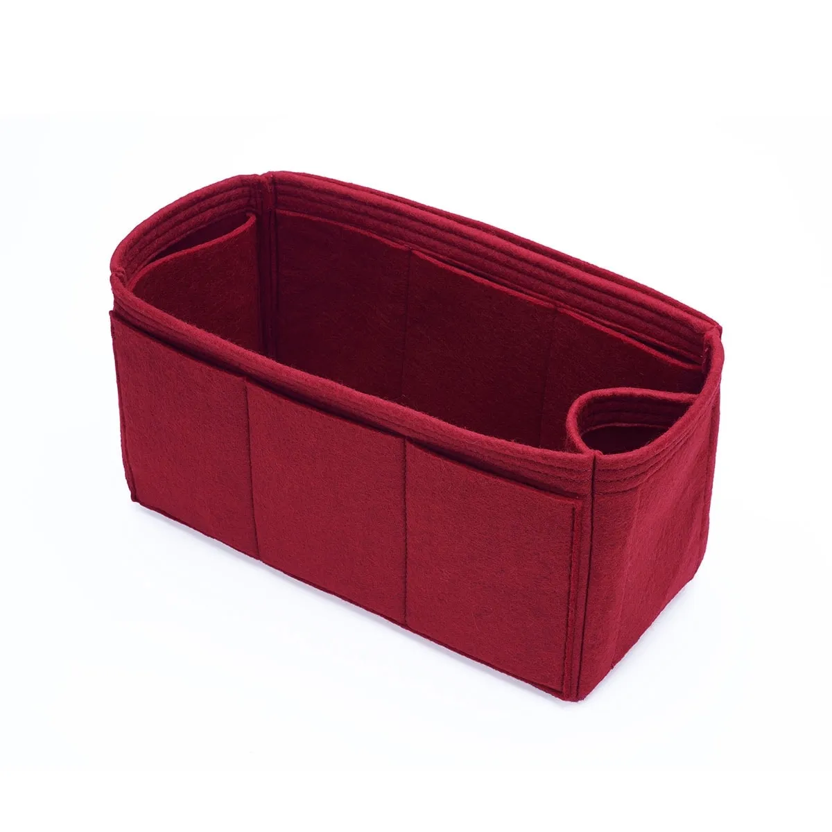 Purse Organizer Insert for Celine Horizontal Cabas, Bag Organizer with Single Bottle Holder and Exterior Pockets