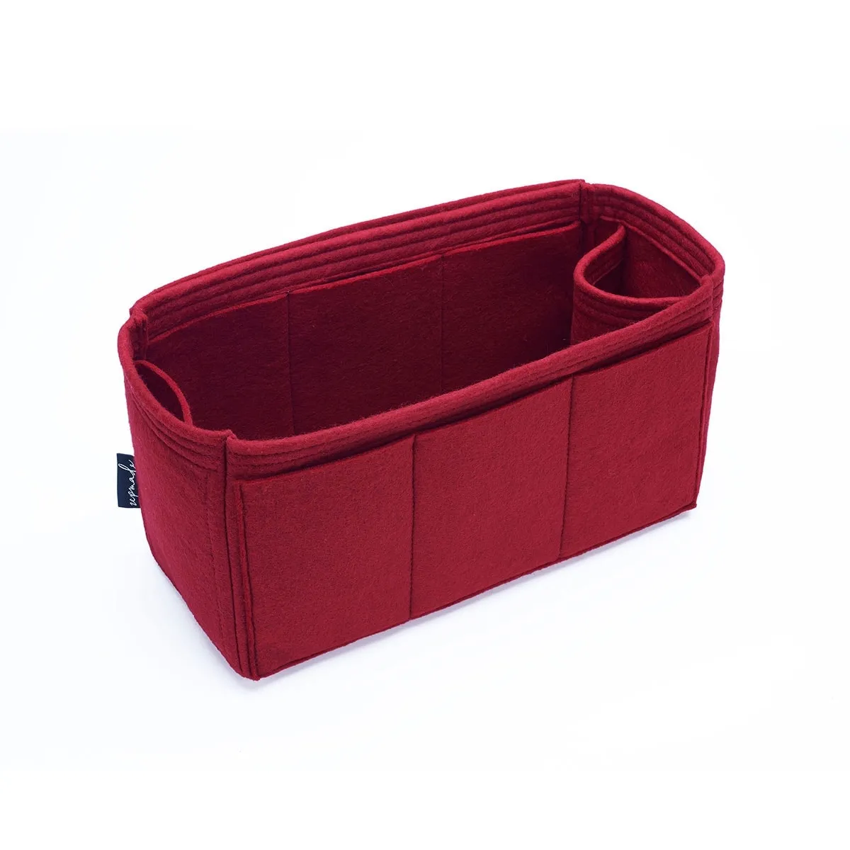 Purse Organizer Insert for Celine Horizontal Cabas, Bag Organizer with Single Bottle Holder and Exterior Pockets
