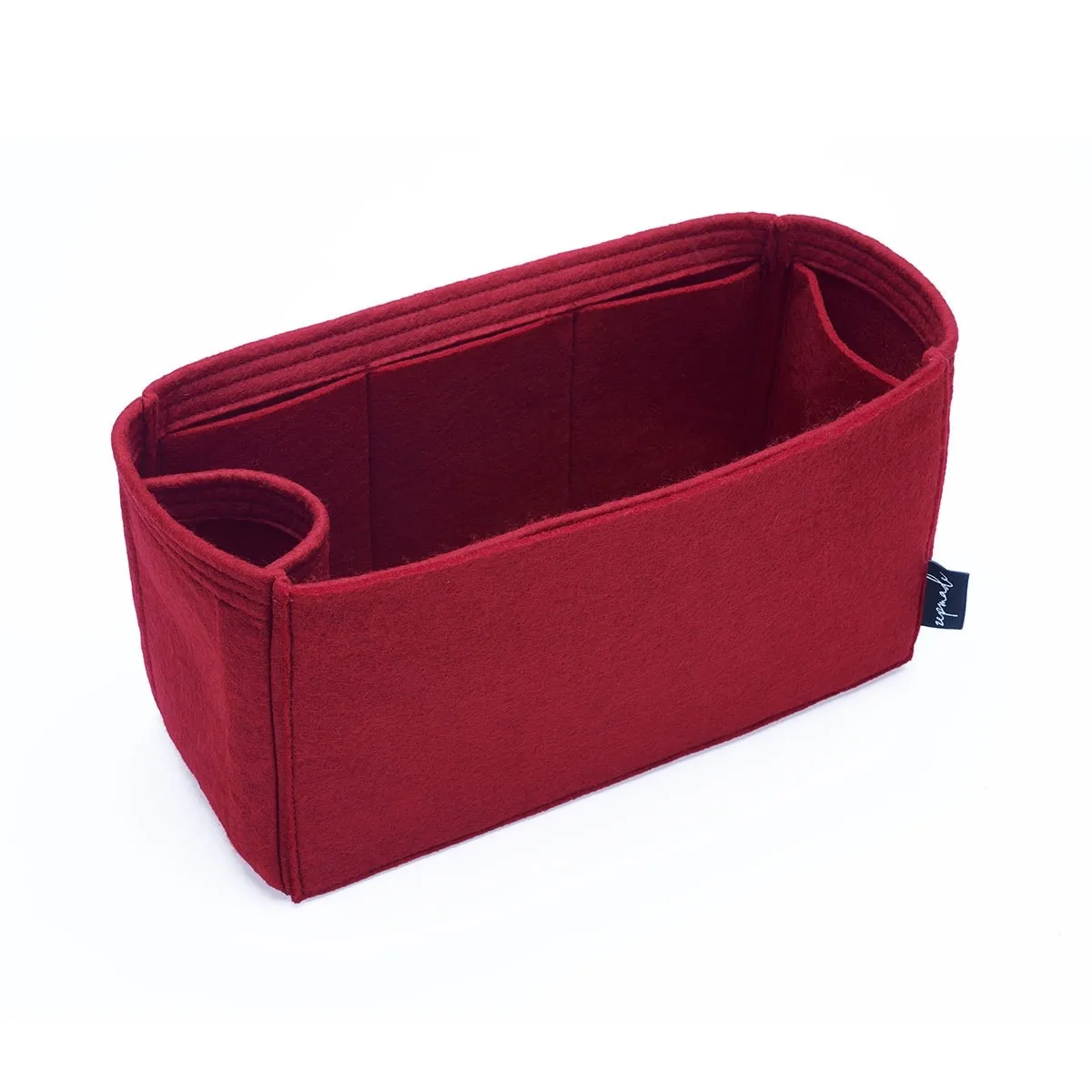 Purse Organizer Insert for Celine Horizontal Cabas, Bag Organizer with Single Bottle Holder and Exterior Pockets