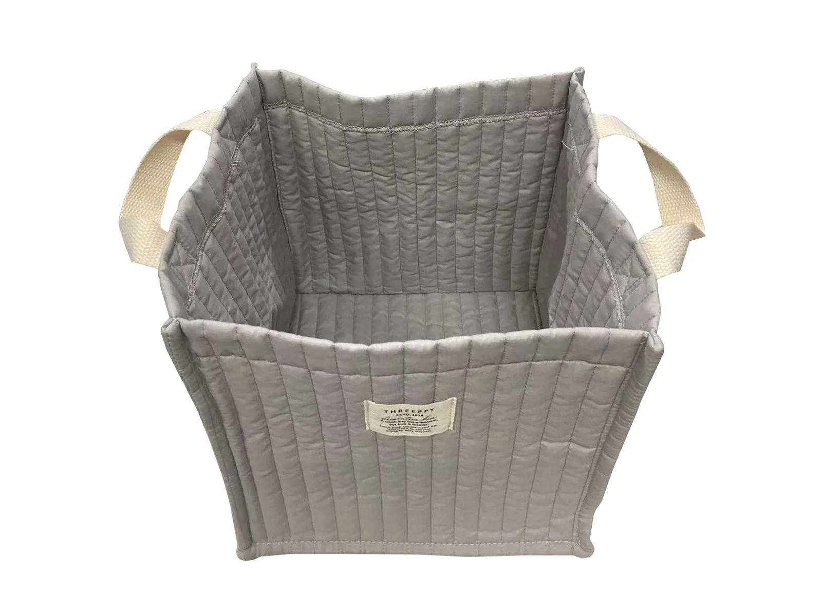 Quilted Storage Bag Grey