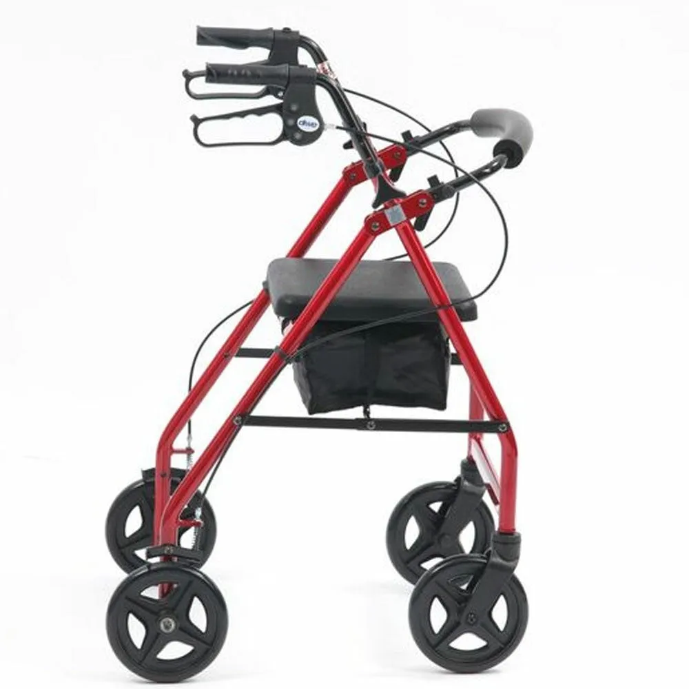 R8 Aluminium 4 Wheel Rollator/Walker with Underseat Bag