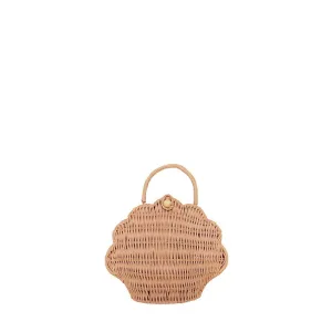 Rattan shell bag - Rose - Olli Ella