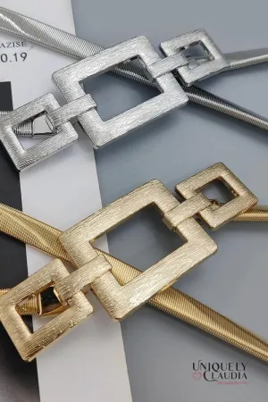 Rectangles Stretch Belt