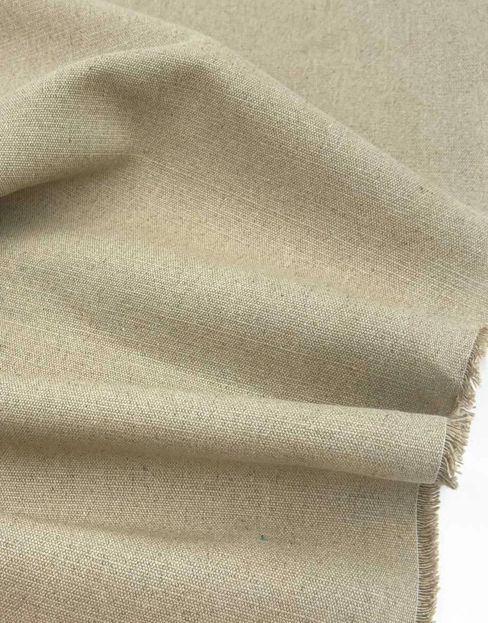 Remnant 40cm - Natural Linen Canvas Fabric