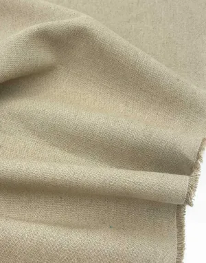 Remnant 40cm - Natural Linen Canvas Fabric