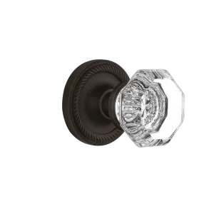 Rope Rosette with Waldorf Knob in Oil-Rubbed Bronze