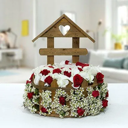 Rose N Hydrangea Flower Arrangement - FWR