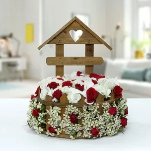 Rose N Hydrangea Flower Arrangement - FWR