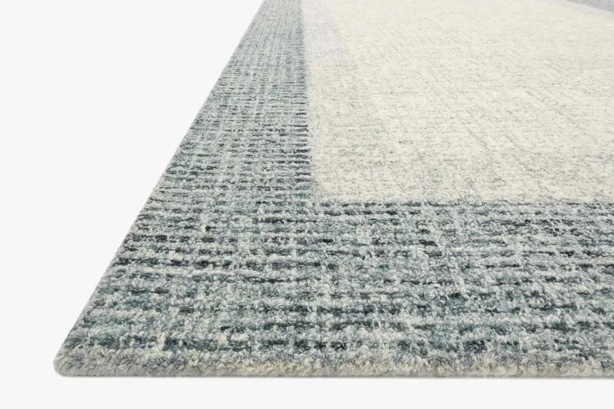 Rosina ROI-01 Grey/Blue Rug