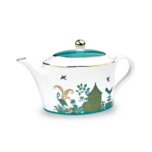 Royal Gardens Fine Bone China Oval Teapot
