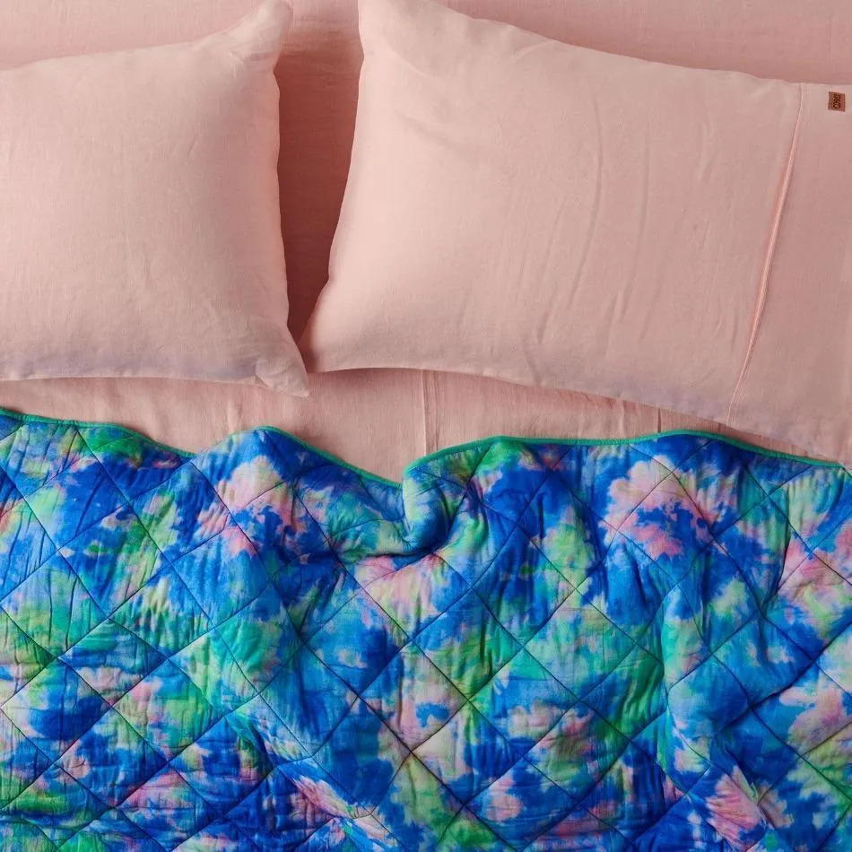 Scallop Shell Linen Pillowcase Set