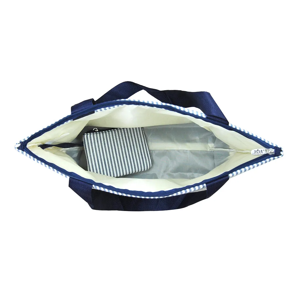 Seersucker Navy NGIL Canvas Tote Bag