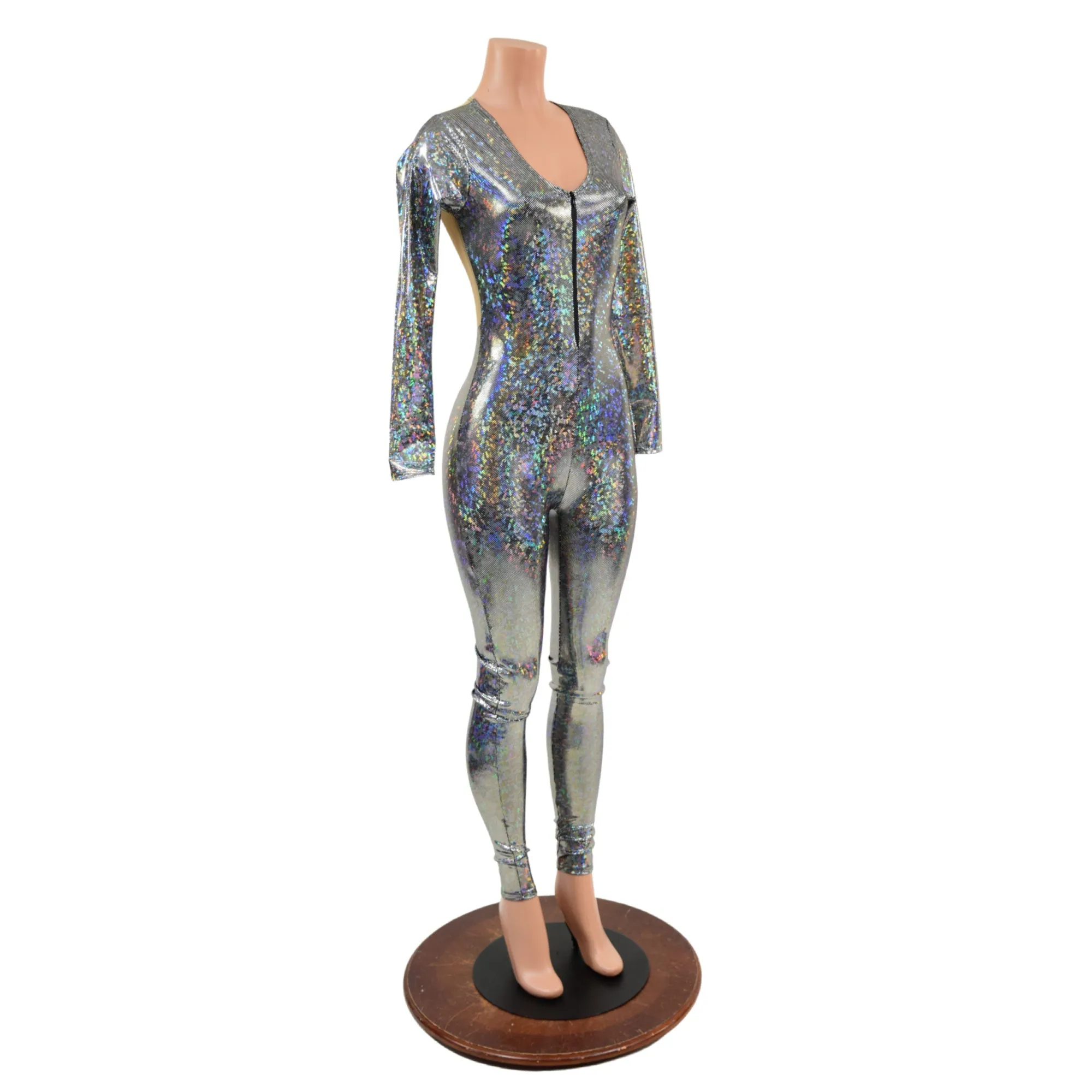 Sheer Mesh Back Catsuit