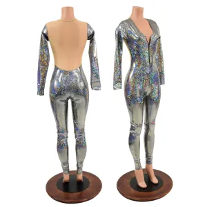 Sheer Mesh Back Catsuit