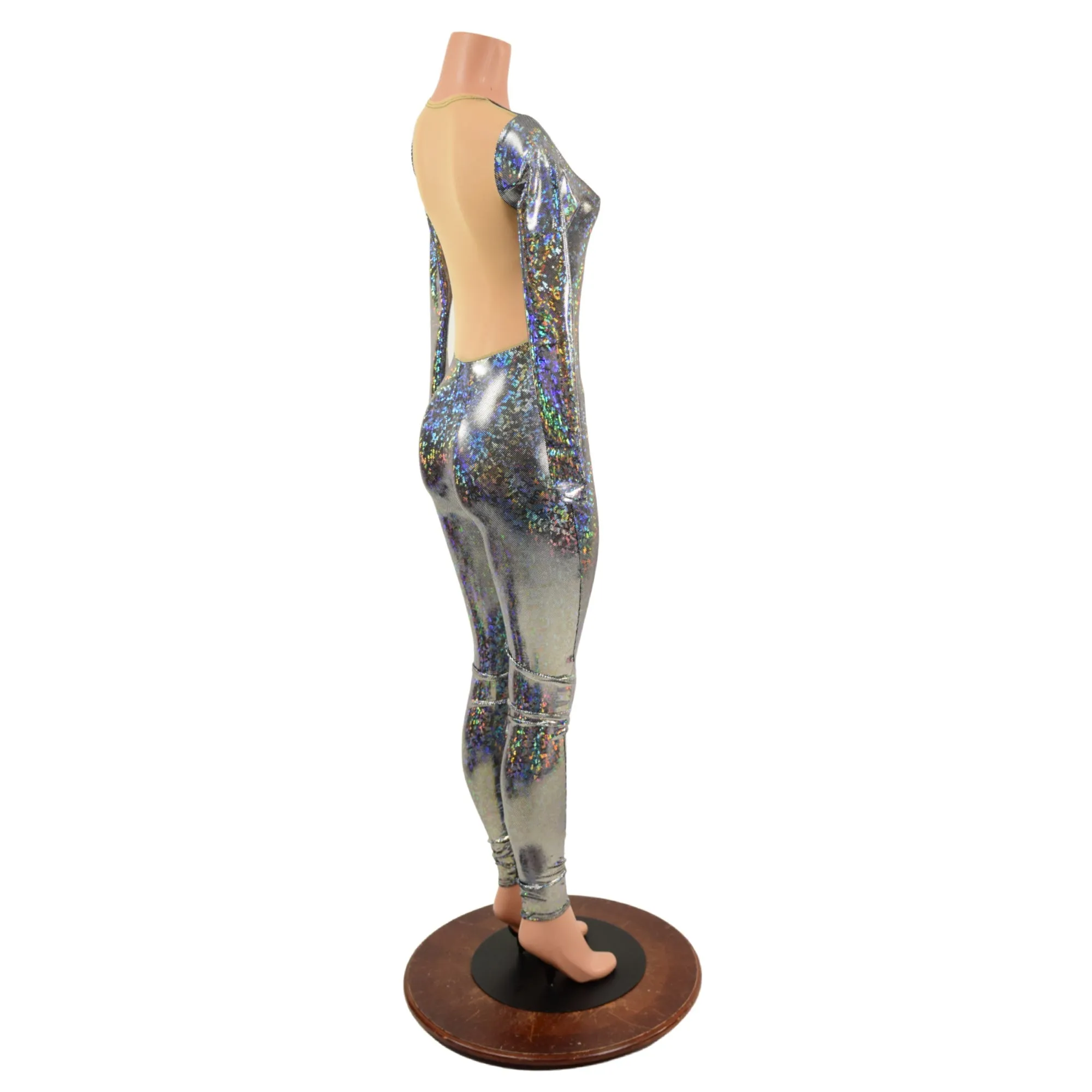 Sheer Mesh Back Catsuit