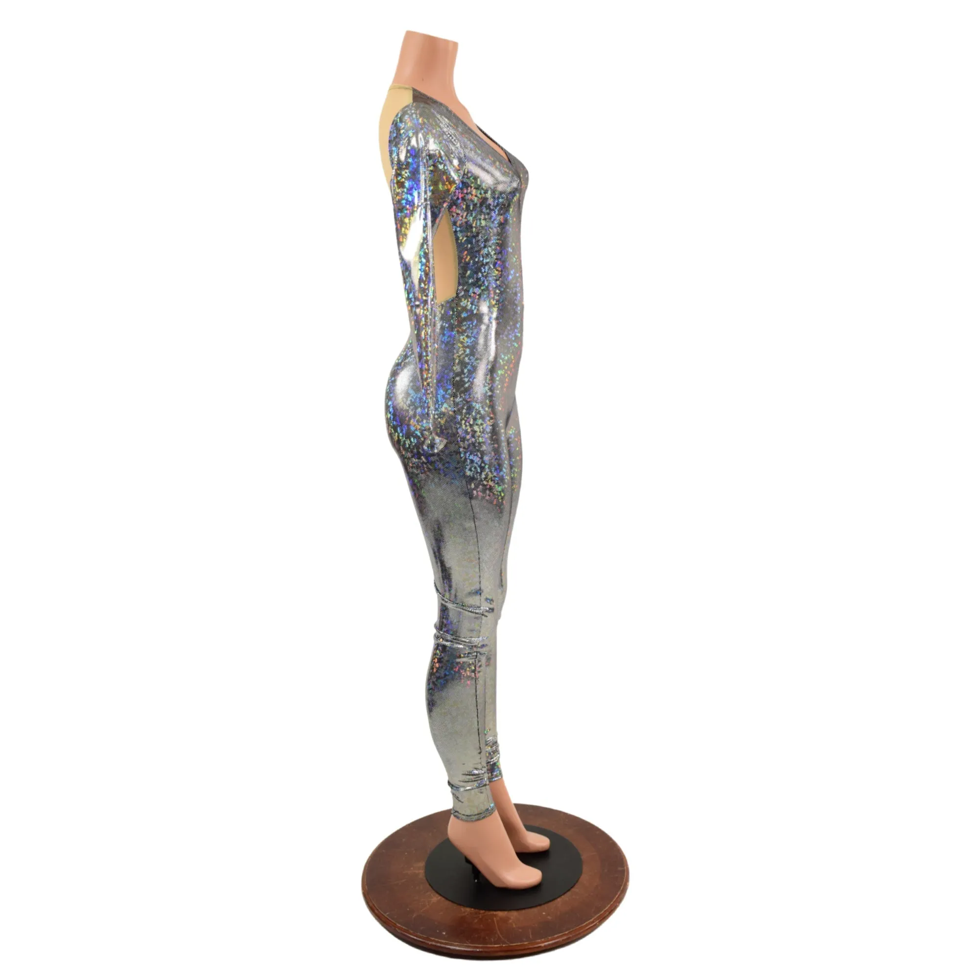 Sheer Mesh Back Catsuit