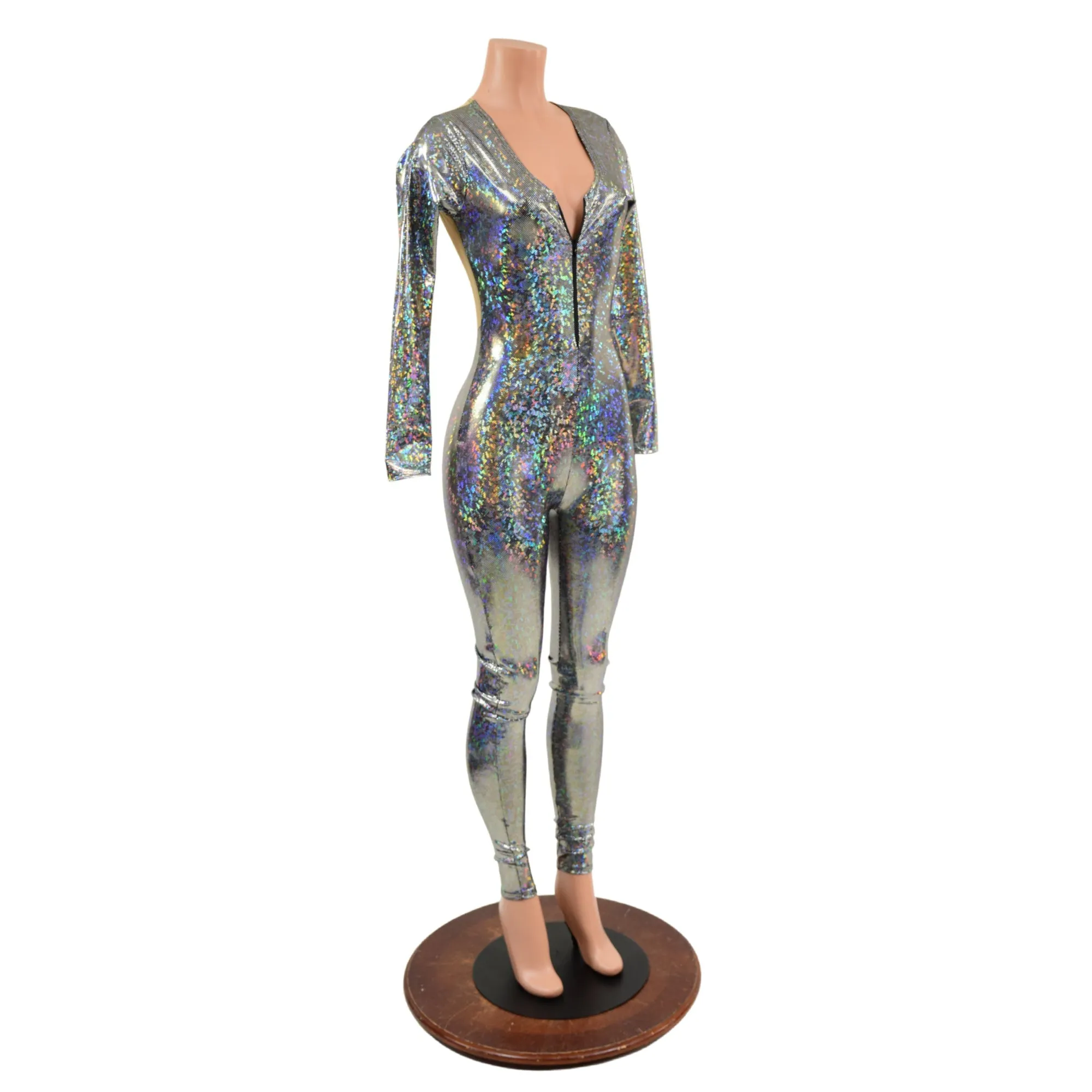 Sheer Mesh Back Catsuit
