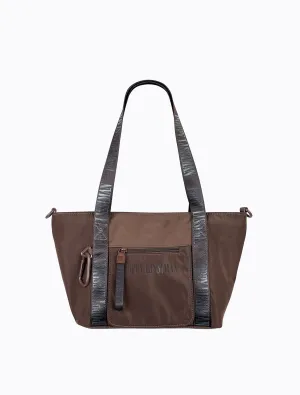 Skutty Flap Small Tote - Choc