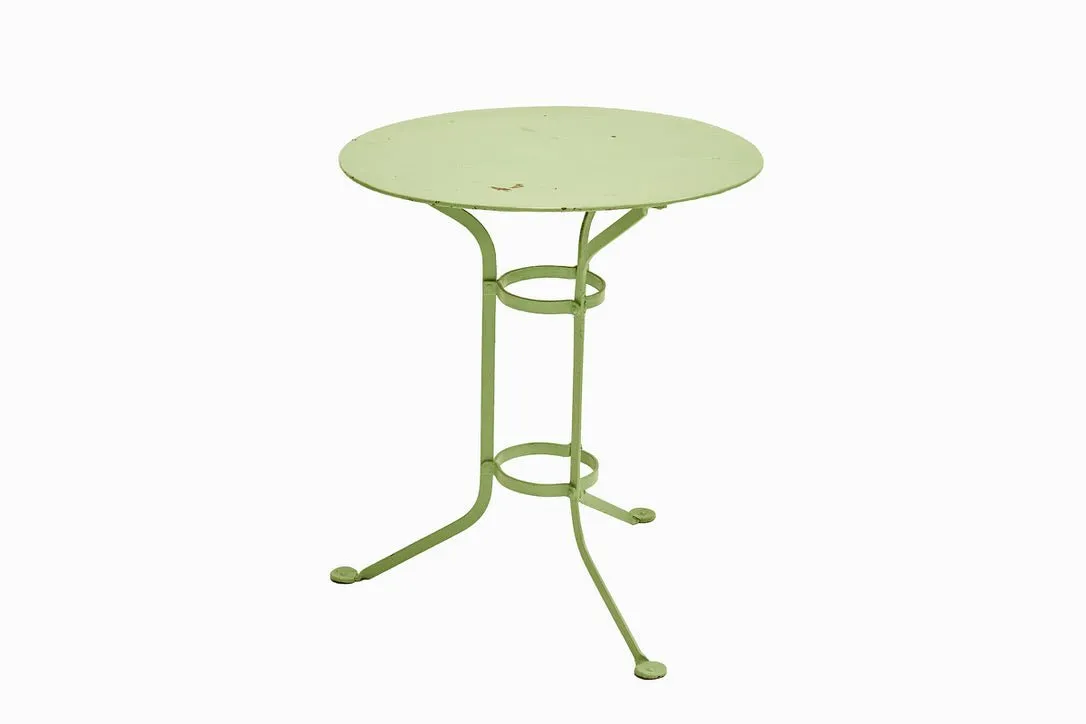 Small green, vintage garden table