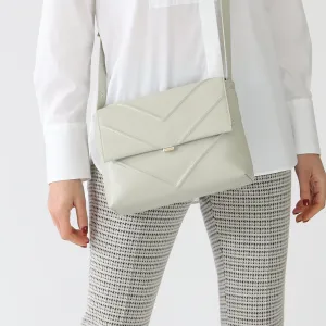 Smoke Recycled Leather Shoulder Bag