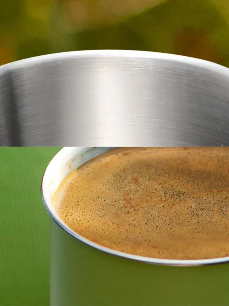 Snowears Green Outdoor Metal Mug Cups