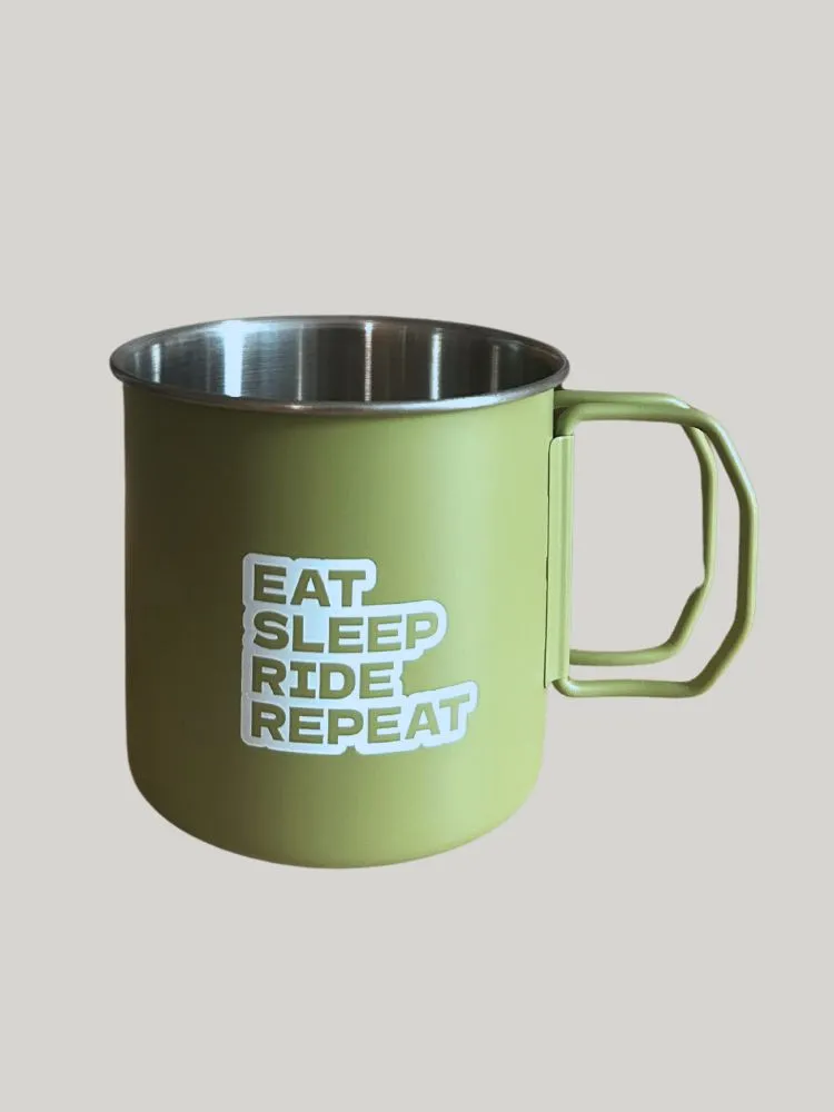 Snowears Green Outdoor Metal Mug Cups