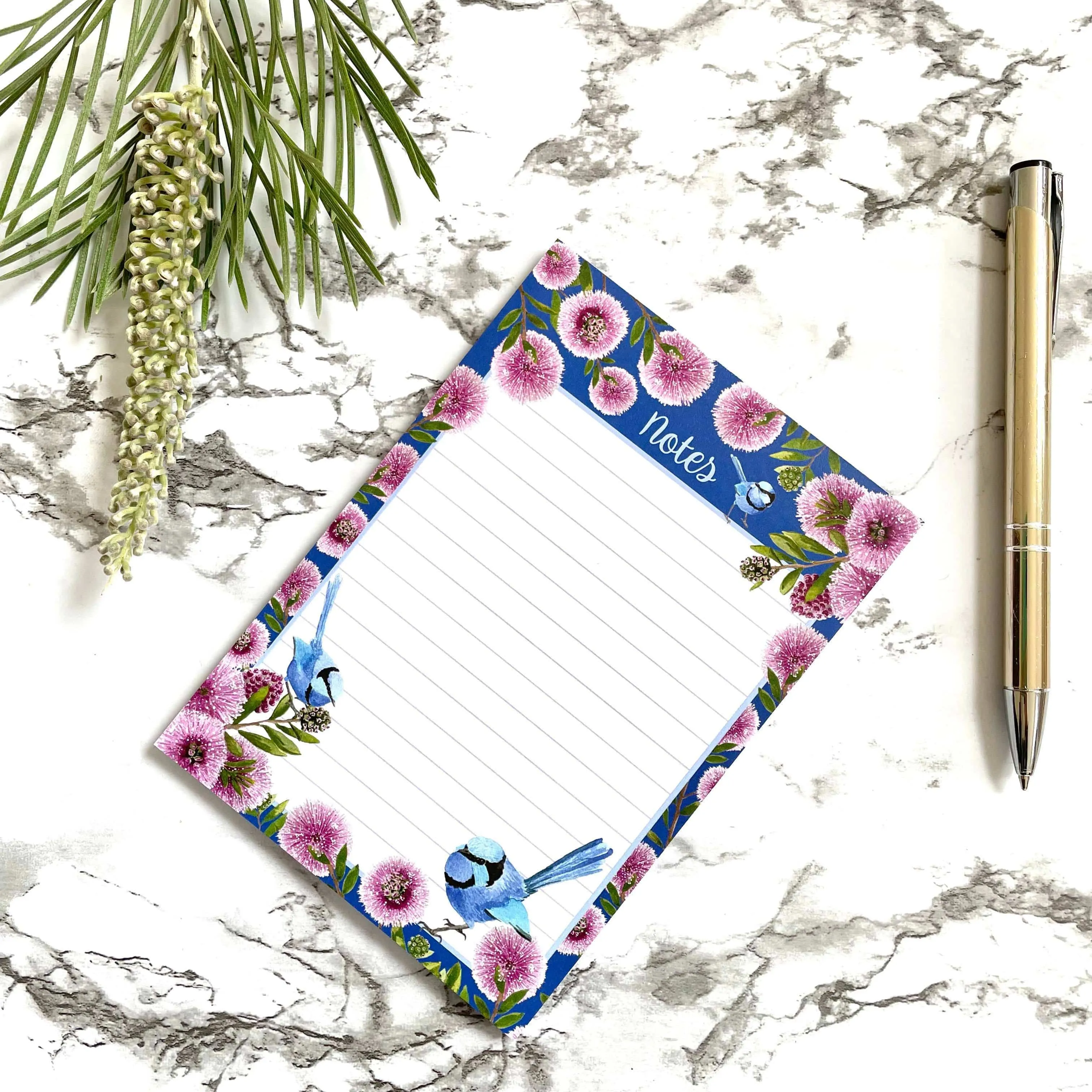 Splendid Blue Wren Note Pad