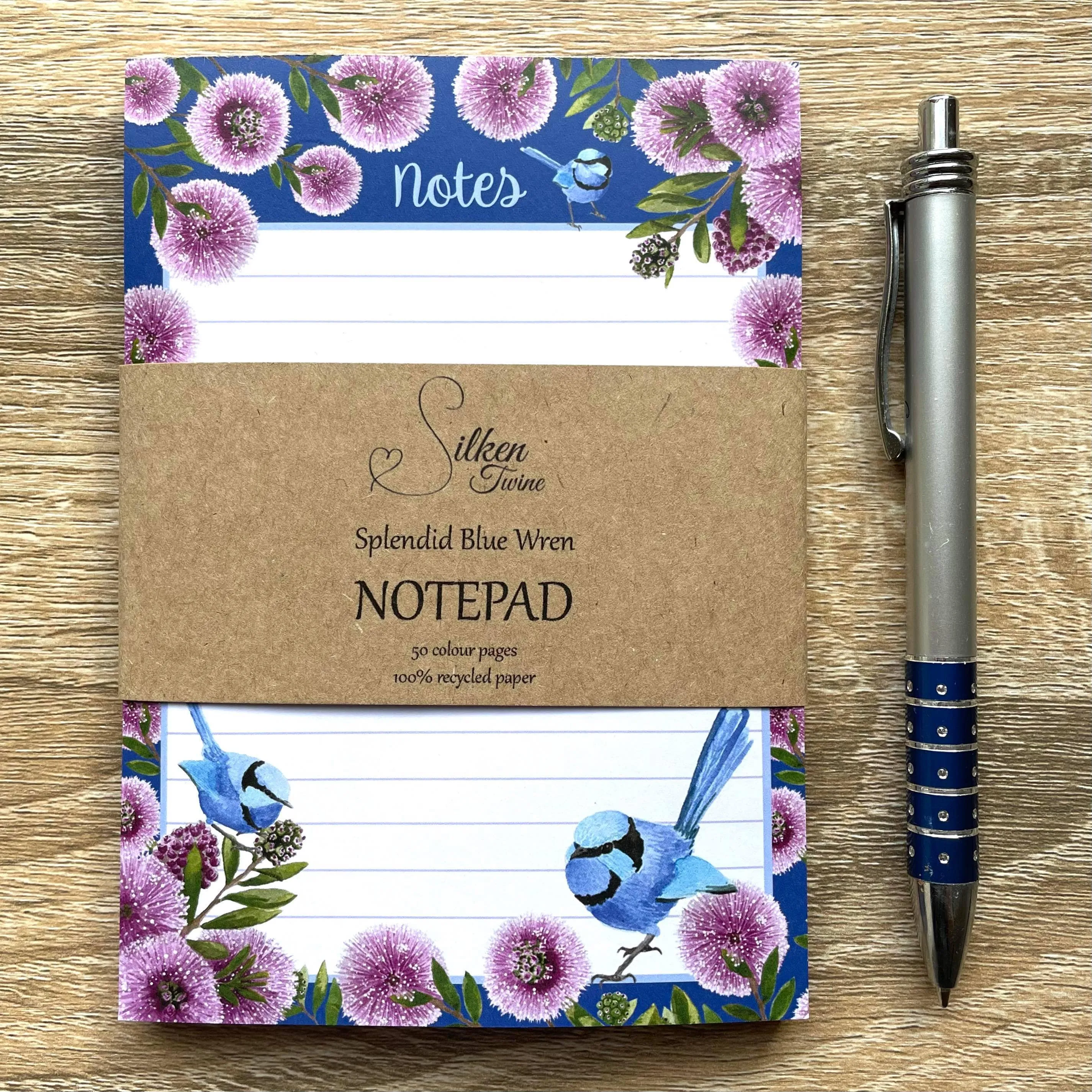 Splendid Blue Wren Note Pad