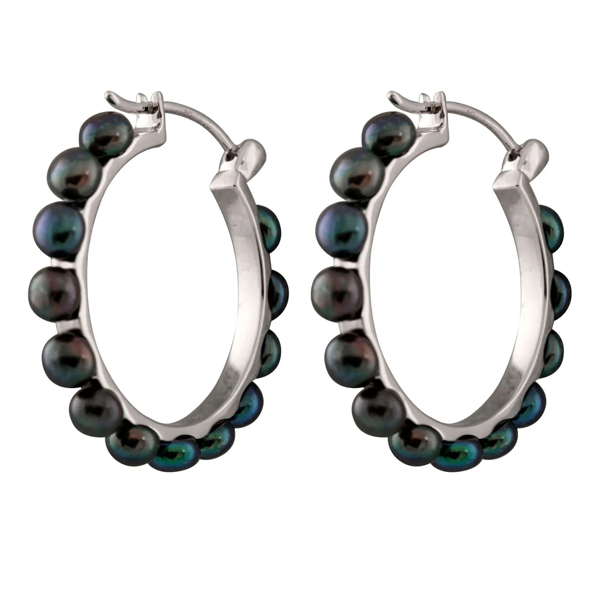 Splendid Pearls Sterling Silver Pearl Earrings ESR-93B