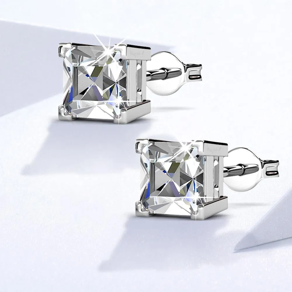 Splendid Stud Earrings Embellished With SWAROVSKI Crystals