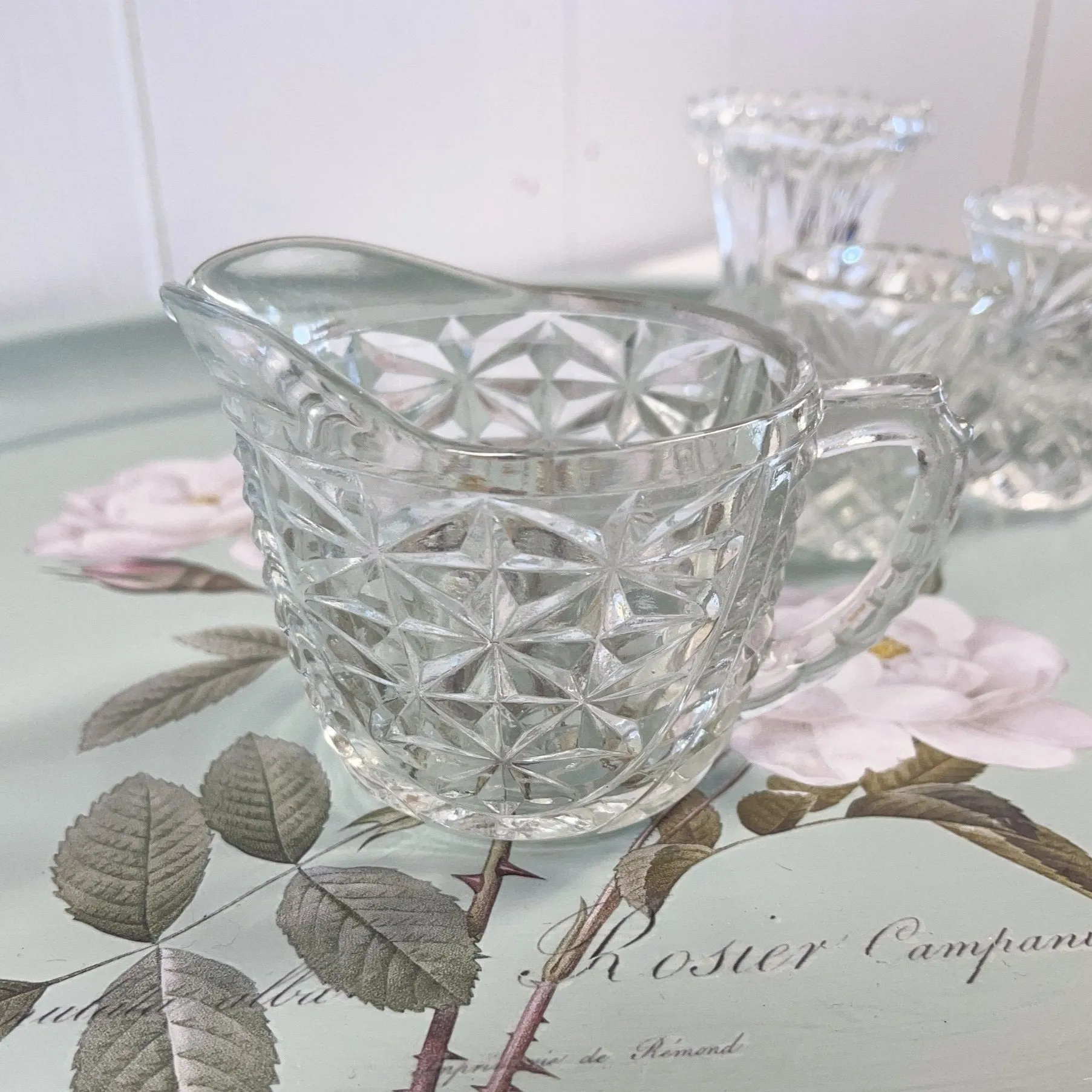 Stars and Bars Creamer - Anchor Hocking
